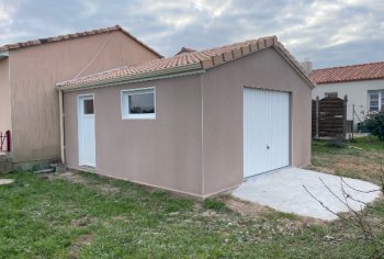 Garage en Béton enduit